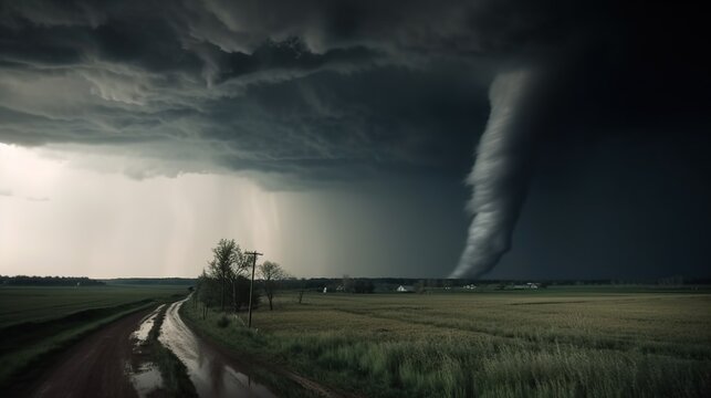 Natural disaster. Tornado.