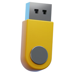 usb flash drive device 3d illustration