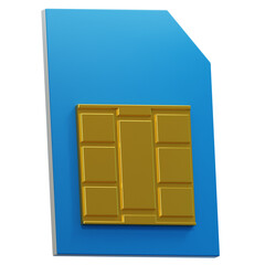 sim card 3d illustration