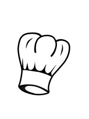 Photorealistic vector illustration of a modern white chef's hat