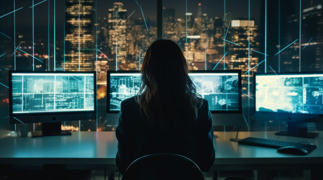 Cyber security and information or network protection. Future technology web services for business, Data protection technology. Online internet access cyber attack and business data privacy