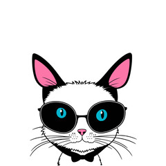 Cute Kitty with sunglasses 
