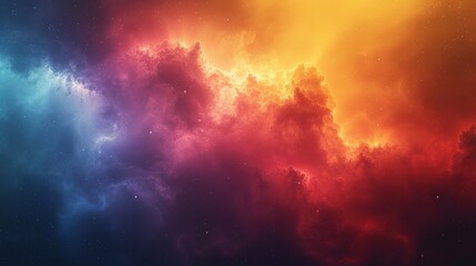 Beautiful space. Nebula and galaxies in space. Created with Generative AI