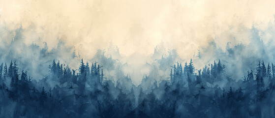 Abstract yellow and dark blue background with a dirty, grunge look. Reminiscent of a cloudscape and distant mountains.