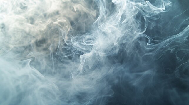 Wisps of silver and pearl white smoke forming a delicate, ethereal backdrop. 8k generated by AI tool © Aqsa