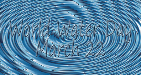 World Water Day - 22 March - illustration - 722896159