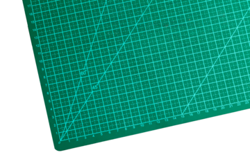 Green cutting mat for crafts. Craft concept.