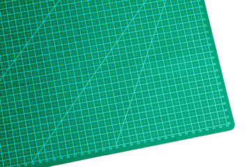 Green cutting mat for crafts. Craft concept.