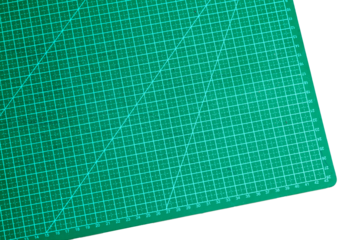 Green cutting mat for crafts. Craft concept.