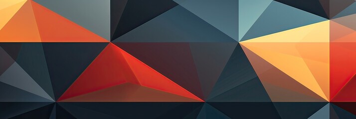 Obraz premium Geometric fascination, abstract expression, vivid contrast, visual vibrancy, captivating design. Generated by AI.