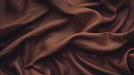 mahogany brown, brown fabric cloth abstract vintage background for design. Fabric cloth canvas texture. Color gradient, ombre. Rough, grain. Matte, shimmer