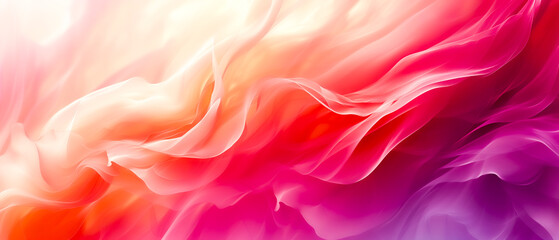 Fototapeta premium Abstract colourful background with a dreamy look and vibrant, wavy shapes.