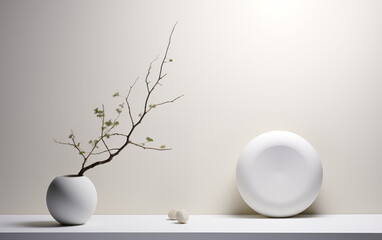 White vase on table with cup, coffee, tea, mug, saucer, breakfast, beverage, kitchen, and ceramics