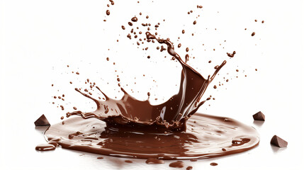 Circle chocolate splash
