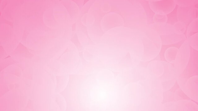 Valentines day animated background with flying pink hearts.