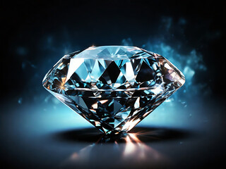 shinny Diamonds on a Black Background	