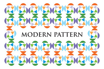 Modern seamless pattern colorfull