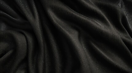 black fabric, matte black abstract vintage background for design. Fabric cloth canvas texture. Color gradient, ombre. Rough, grain. Matte, shimmer	
