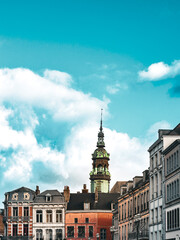 Obraz premium Journey to Mons: Exploring the Enchanting Streets of the Old Village