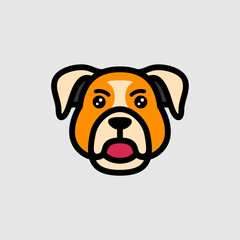 dog icon logo cartoon