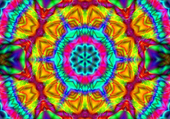 Fototapeta na wymiar Unique kaleidoscope design.Abstract kaleidoscope background. Beautiful kaleidoscope seamless pattern.