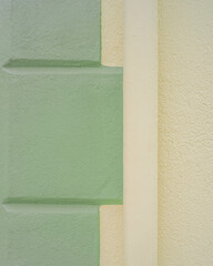 Pared con dos colores pastel