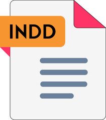 INDD File icon with Sea Buckthorn color