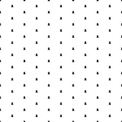 Fototapeta na wymiar Square seamless background pattern from geometric shapes. The pattern is evenly filled with small black teddy bear symbols. Vector illustration on white background