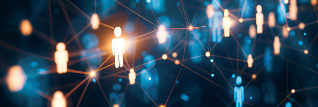 
human resource and world wide web concept. recruitment management abstract background, business idea