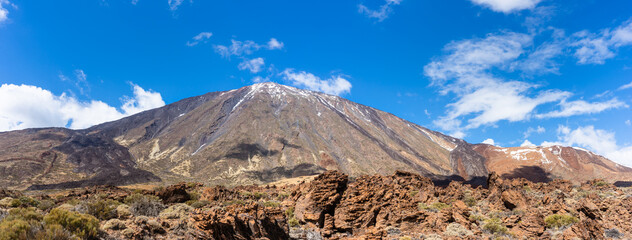 Panorama of the beautiful Pic Del Teide. Tenerife, Canary Islands, Spain. - 722917751