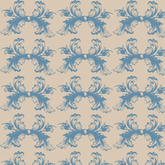 vintage floral seamless pattern