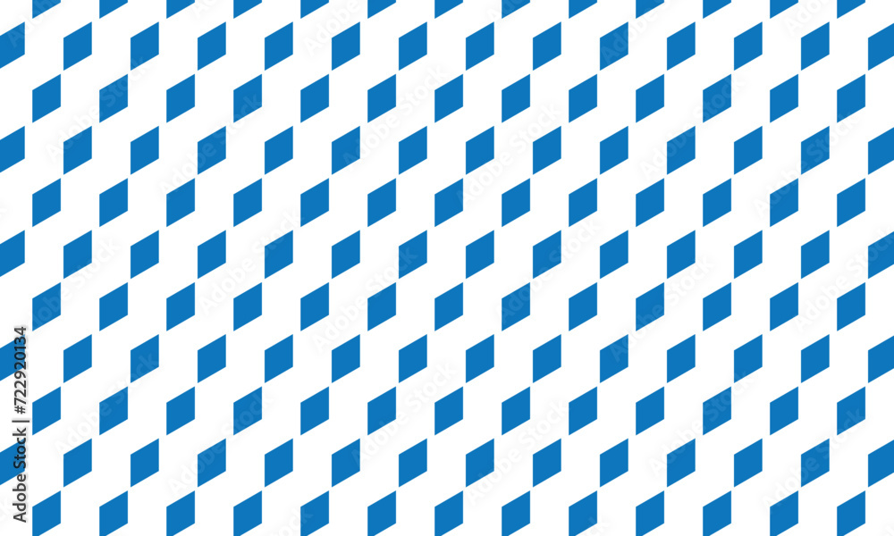 Poster abstract repeatable seamless blue diagonal rhombus vector pattern.