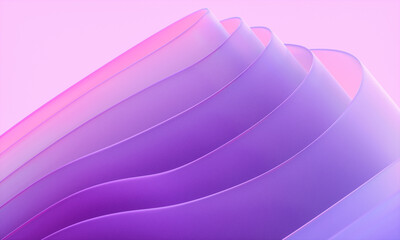 3d rendering of purple abstract layered crystal glass background. © mim.girl