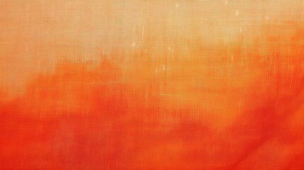 Fototapeta premium apricot orange, orange fabric, orange cloth abstract vintage background for design. Fabric cloth canvas texture. Color gradient, ombre. Rough, grain. Matte, shimmer 