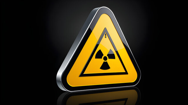 electric hazard. industrial hazardous area sign. isolated on a black background. With black copy space
