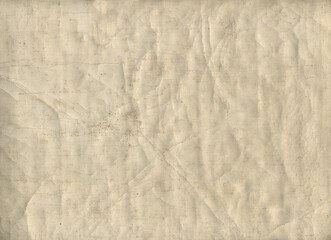 Old canvas background texture with cracks. Crumpled art canvas with craquelure texture for wallpaper, pattern, art print, etc. High details.