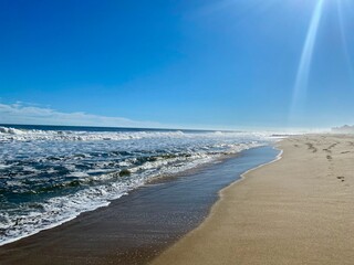 quiet sandy beach