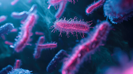 Alien Microbes Examined Through Microscope