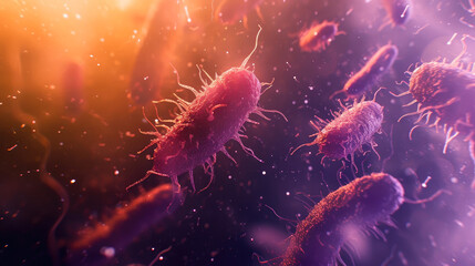 Obraz premium Extraterrestrial Bacterial Life Revealed