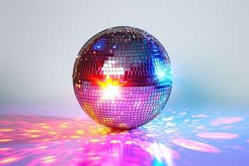 Obraz premium Colorful disco ball party