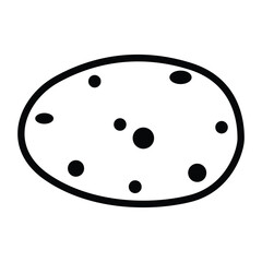 Potatoes icon vector on trendy design