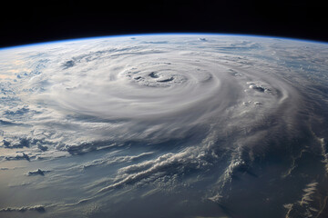 Fototapeta na wymiar Big hurricane from space