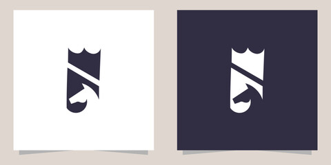 horse with crown logo design