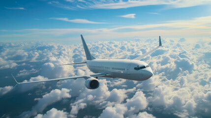 Air Travel Panorama: Side Perspective