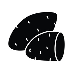 Sweet Potato Icon Vector On Trendy Design