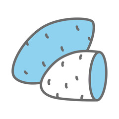 Sweet Potato Icon Vector On Trendy Design