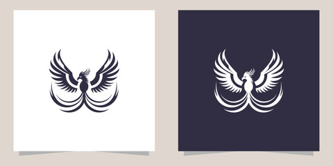 Fototapeta na wymiar phoenix logo design vector