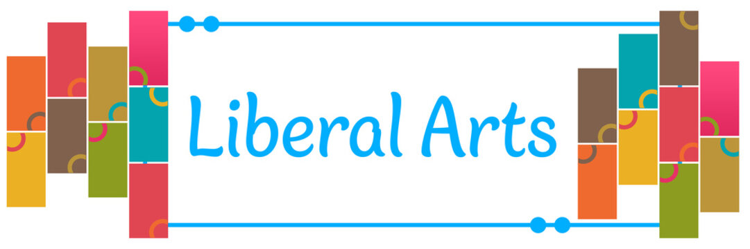 Liberal Arts Colorful Boxes Rings Left Right Horizontal 