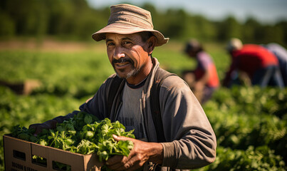 Professional Farmworker Utilizing Shovels, Trowels, and Hoes for Soil Tilling and Fertilizer Application.