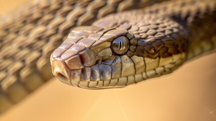 Obraz premium Detailed Snake Head Macro Sho
